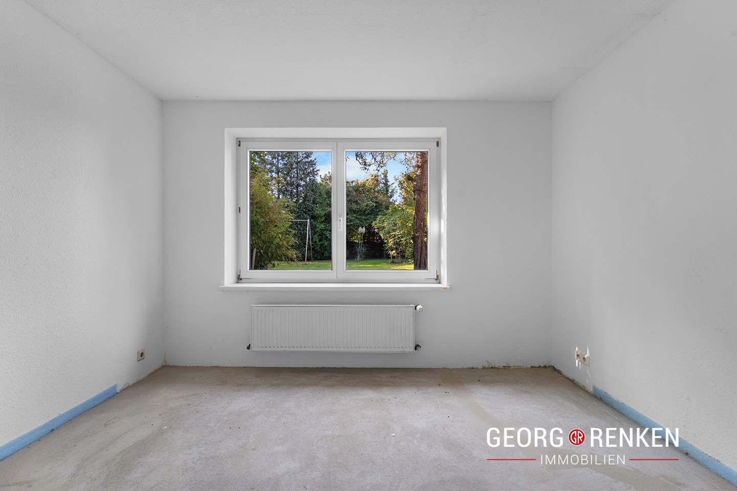 Souterrain - Arbeitszimmer mit Blick Richtung Garten