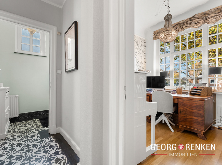 Hochparterre, Blick in das Arbeitszimmer