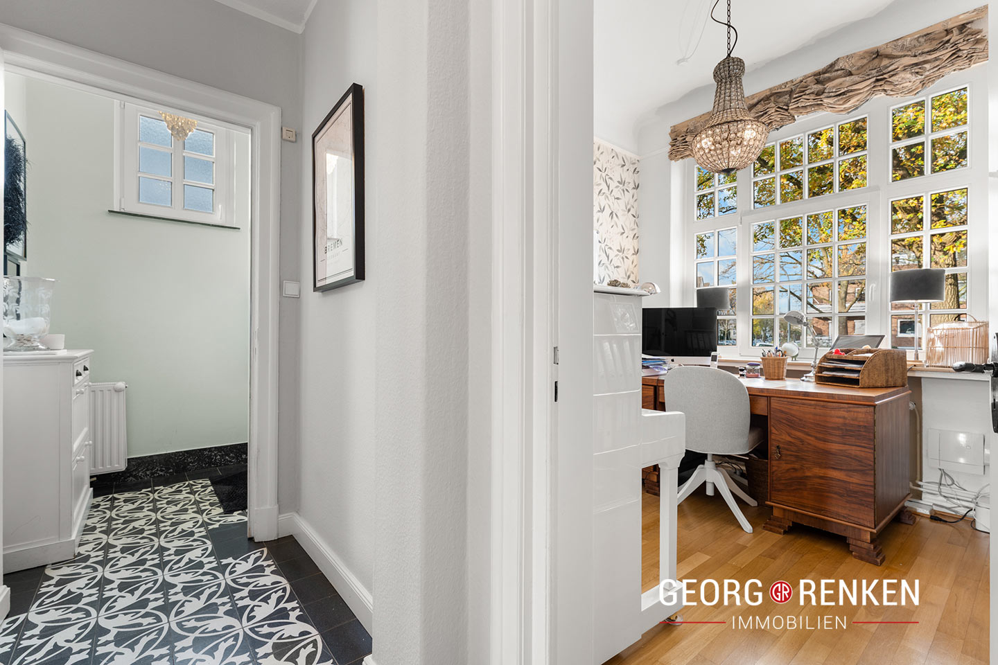 Hochparterre, Blick in das Arbeitszimmer