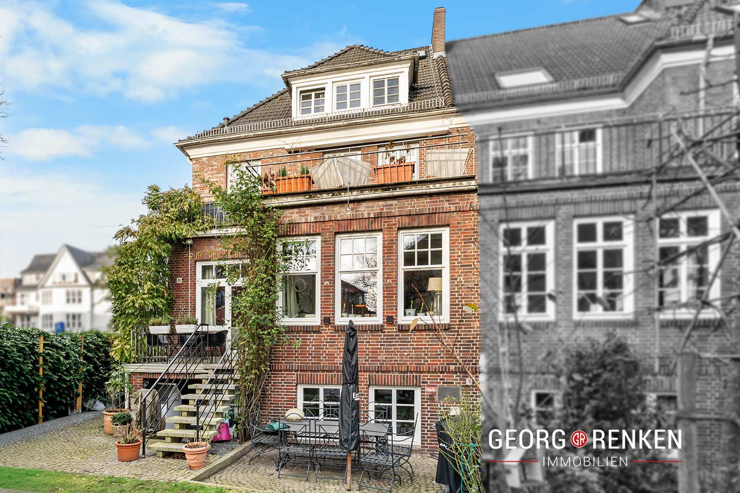 Rückseite zum Garten