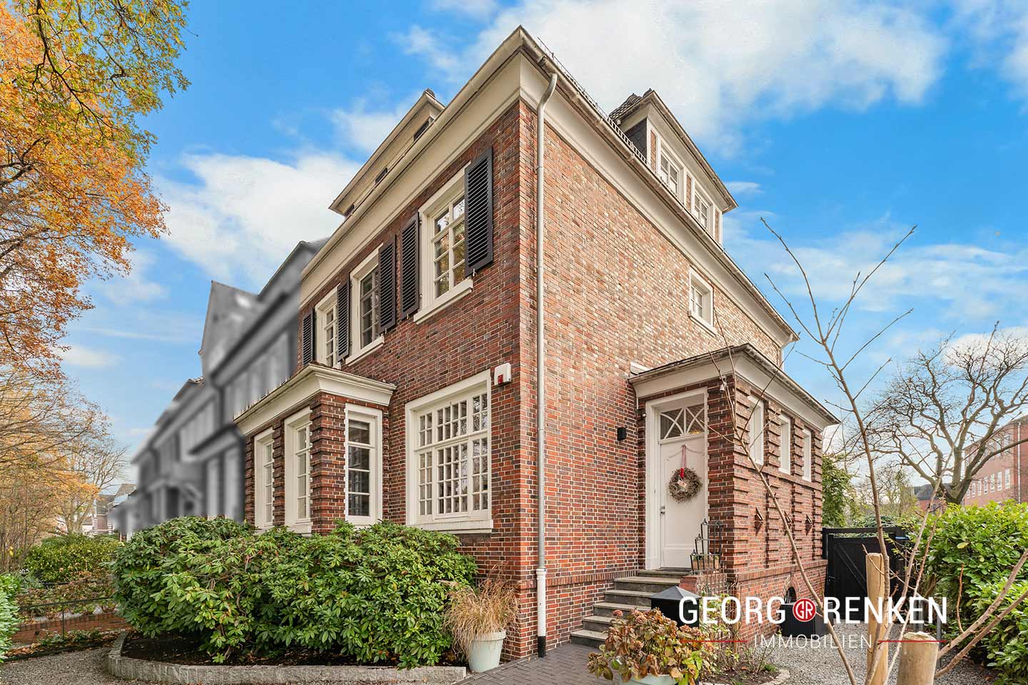 Seitenansicht des Einfamilienhauses