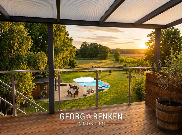 Balkon Anbau, Garten